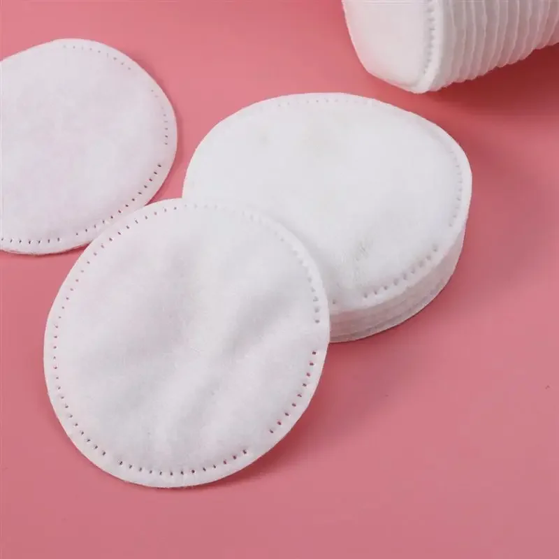 Round Cotton Makeup Pads, 3-LayerThick, 200/300/500PCS  Pieces Disposable Cosmetic Wipes Nail Art Cleaning Round Pads