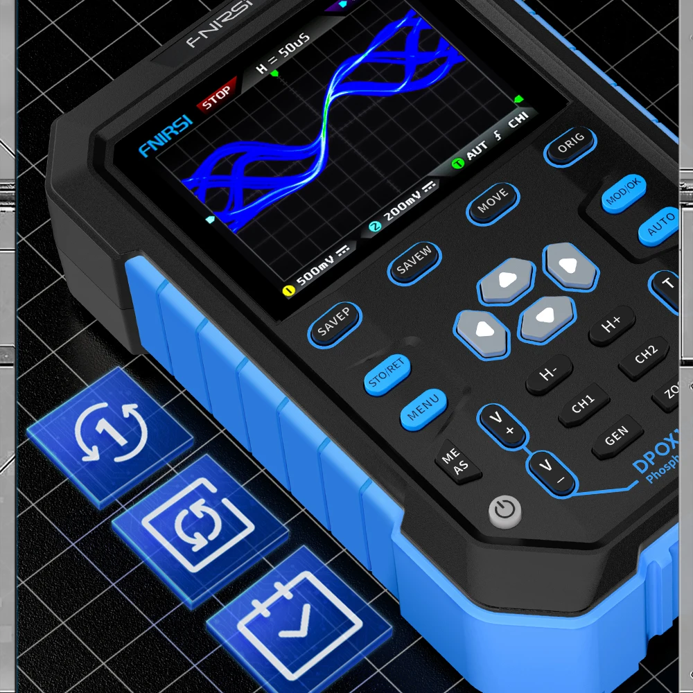 FNIRSI DPOX180H  ä ڵ  Ƿν, 20M ȣ ߻, 180MHz-3DB ׷   ÷
