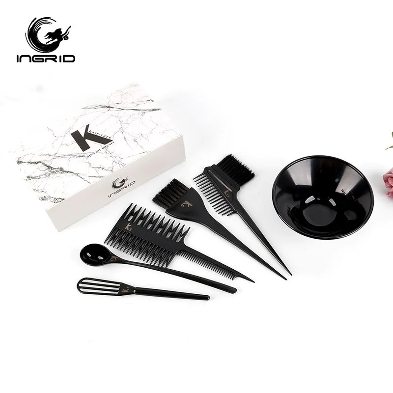 

Amazon Hair Dyeing Tool Set, Perm and Hair Dyeing Supplies, 6-piece Set, Hair Gallery Special Perm Bowl, Hair Dyeing Brush Set