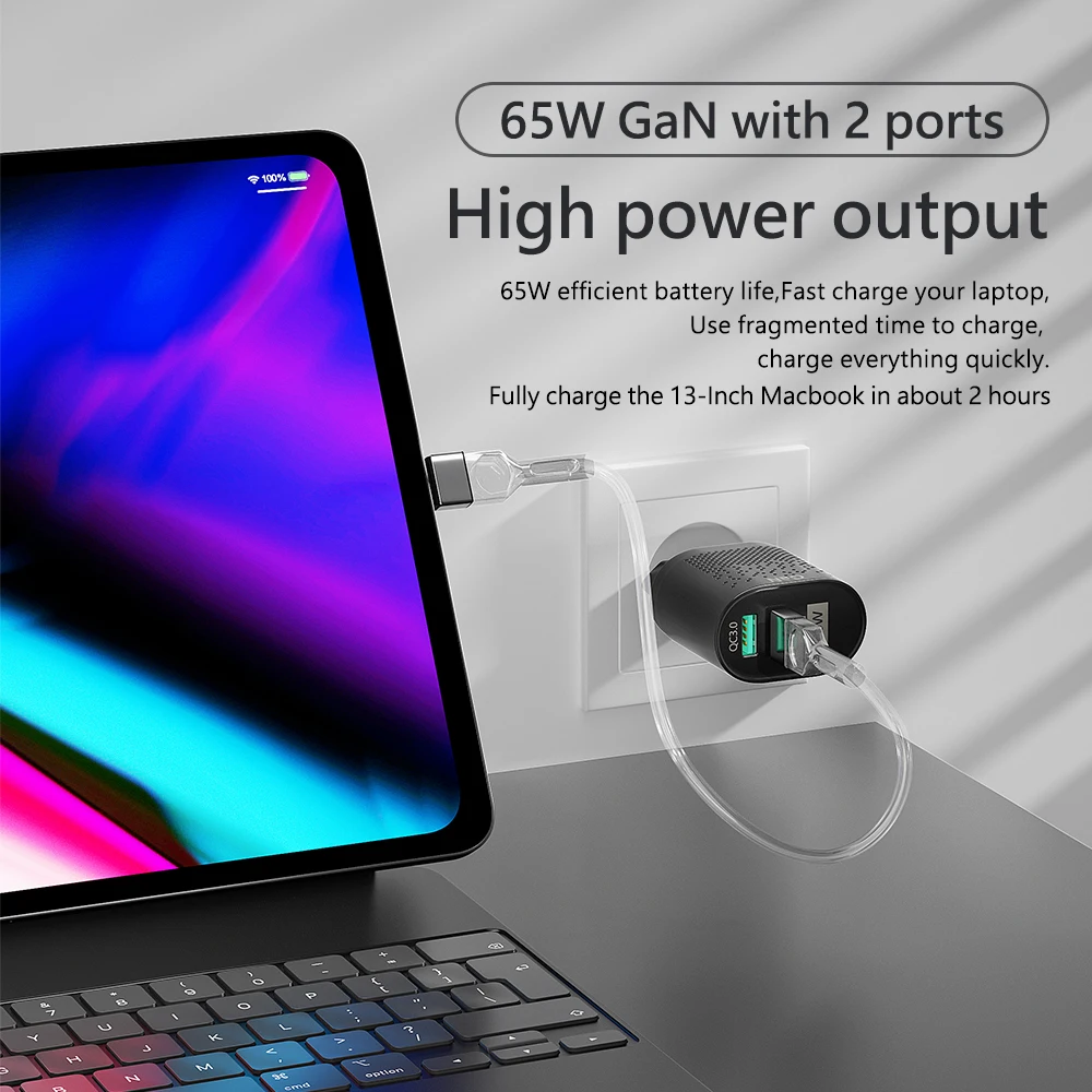 65W Gan Charger USB Type C Charger PD 33W Quick 3.0 4.0 Fast for Huawei Xiaomi Samsung Laptop OLAF phone charger phone charger adapter mini phone charger gan charger