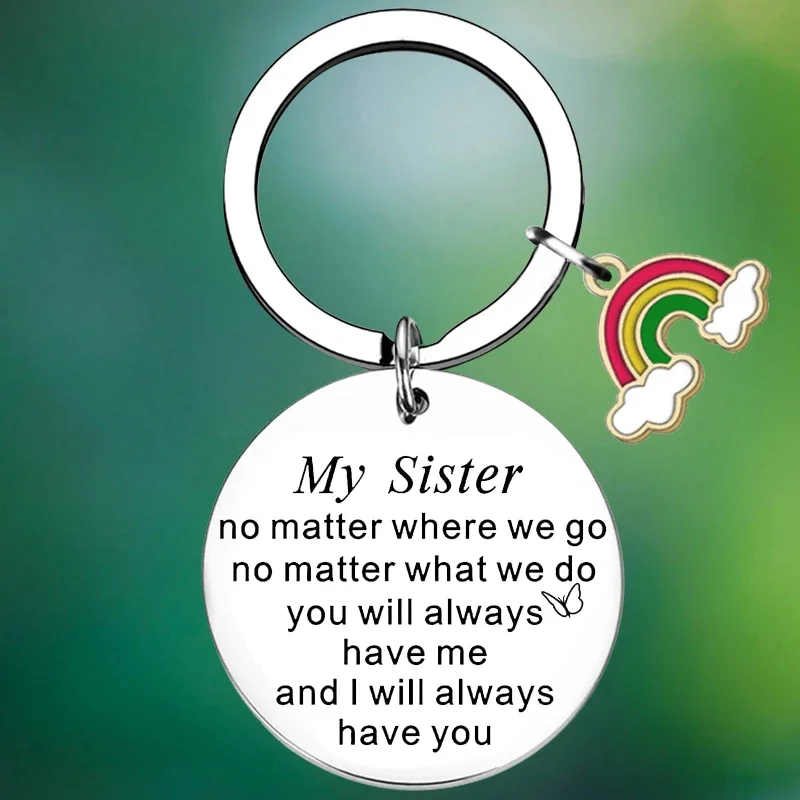 

Big Sisters Gift Keychain Sister Gift from Sister Key Chain Pendant sister Christmas Birthday Gift