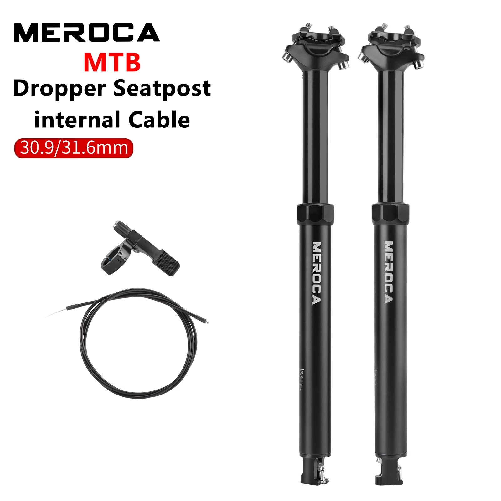 Bike Dropper Seat Post 30.9/31.6x425mm Internal Routing Cable Remote Wire Control Lift Seat Tube Mtb Seatpost