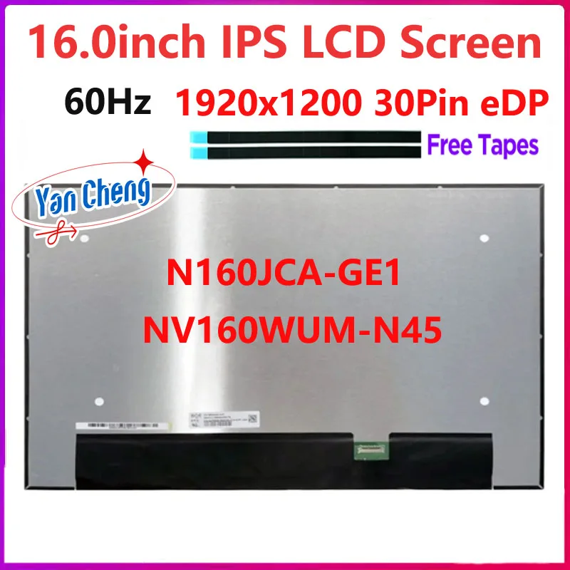 Schermo LCD NV160WUM-N45 16" FHD+ 1920x1200 30 Pin – Con Kit Attrezzi, Sostituzione Laptop
