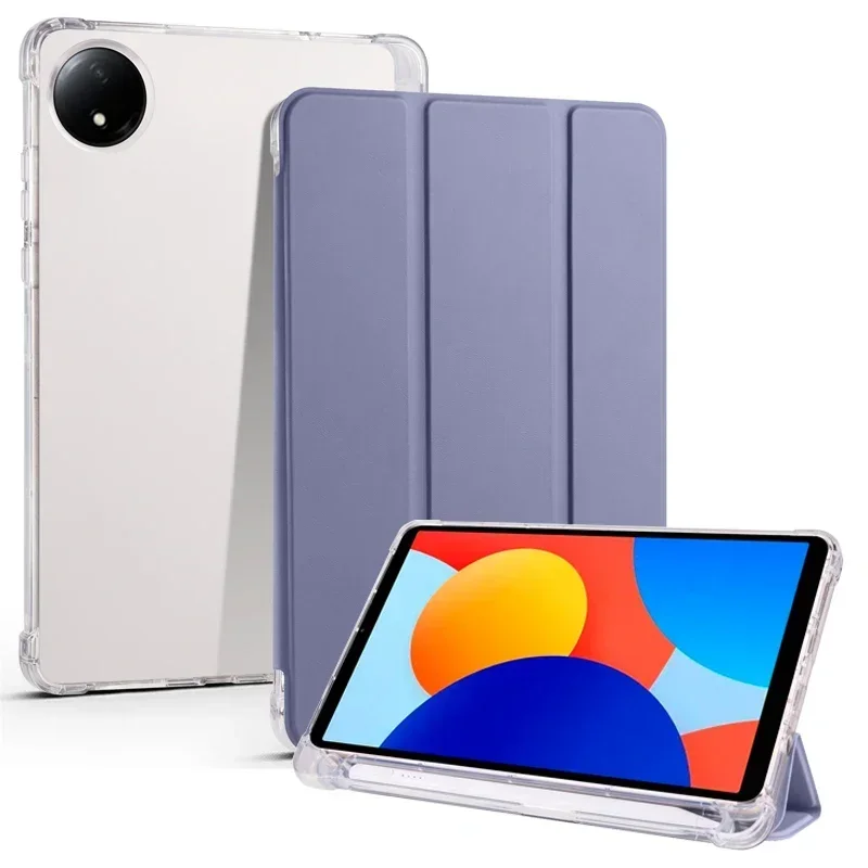 Redmi パッド SE 8.7 8 7 ケースとペンホルダーソフト TPU バック磁気