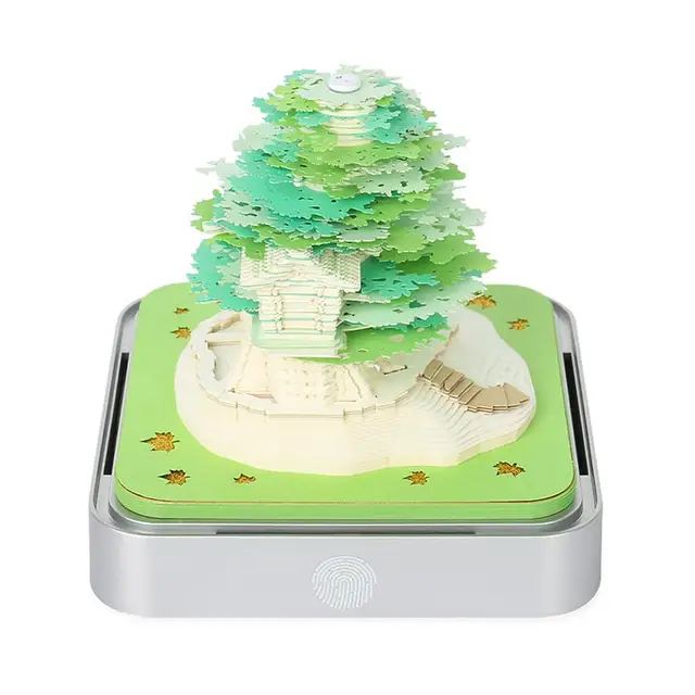 KEENSO Bloc-notes Castle 3D Calendrier 2024, Calendrier de Bureau