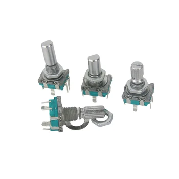 5PCS/LOT 20 Position 360 Degree Rotary Encoder EC11 w Push Button 5Pin ...