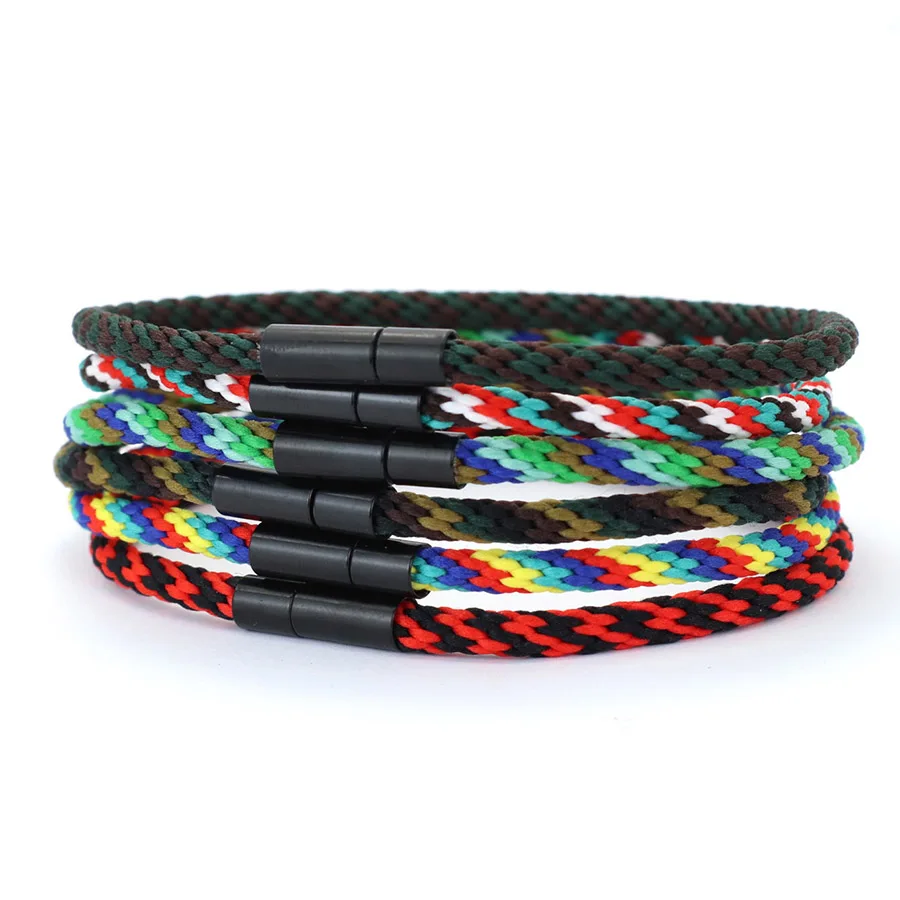 Rope Bracelet Men Ethnic Fabric Wish Accessory