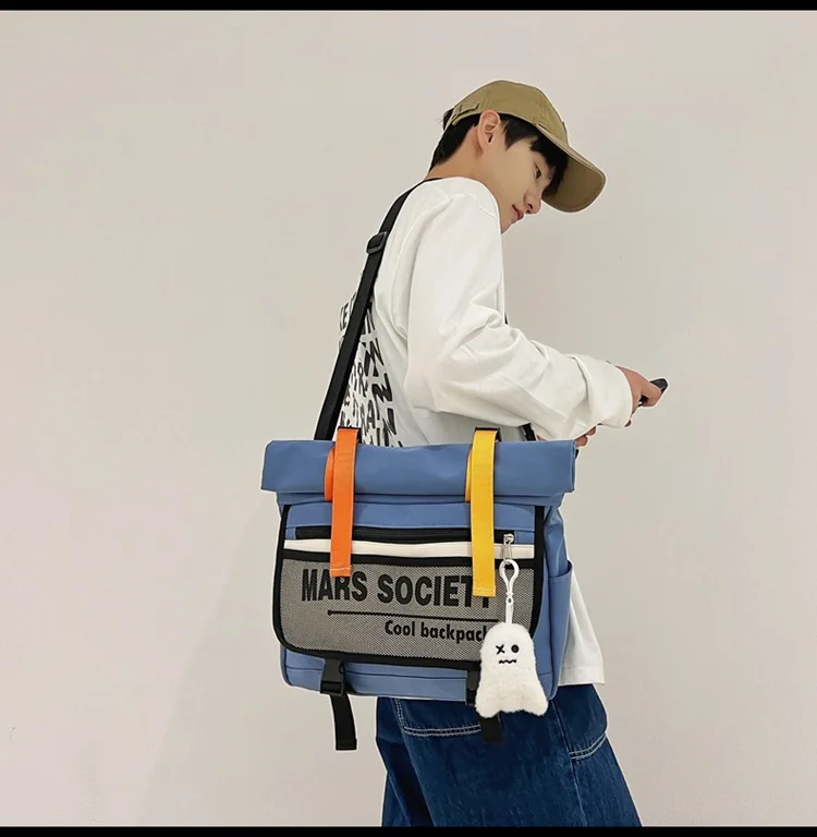 2023 Fashion High-capactiy Vintage Backpack Japanese Multifunctional School Bags For Boys Gilrs Casual Messenger Crossbody Bag