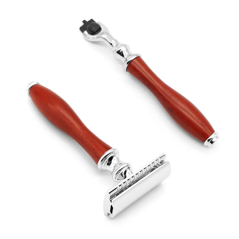 Multi Tool Safety Razor Triple Blade Safety Razor And Double Edge Safety Razor With Pure Wooden ...