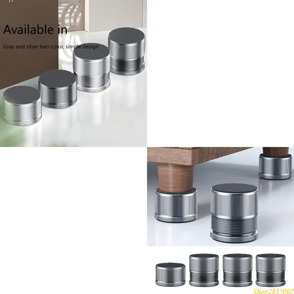 4Pcs 나선형 금속 와셔 피트 조정 가능한 와셔 바닥 보호기 침대 라이저 소파..