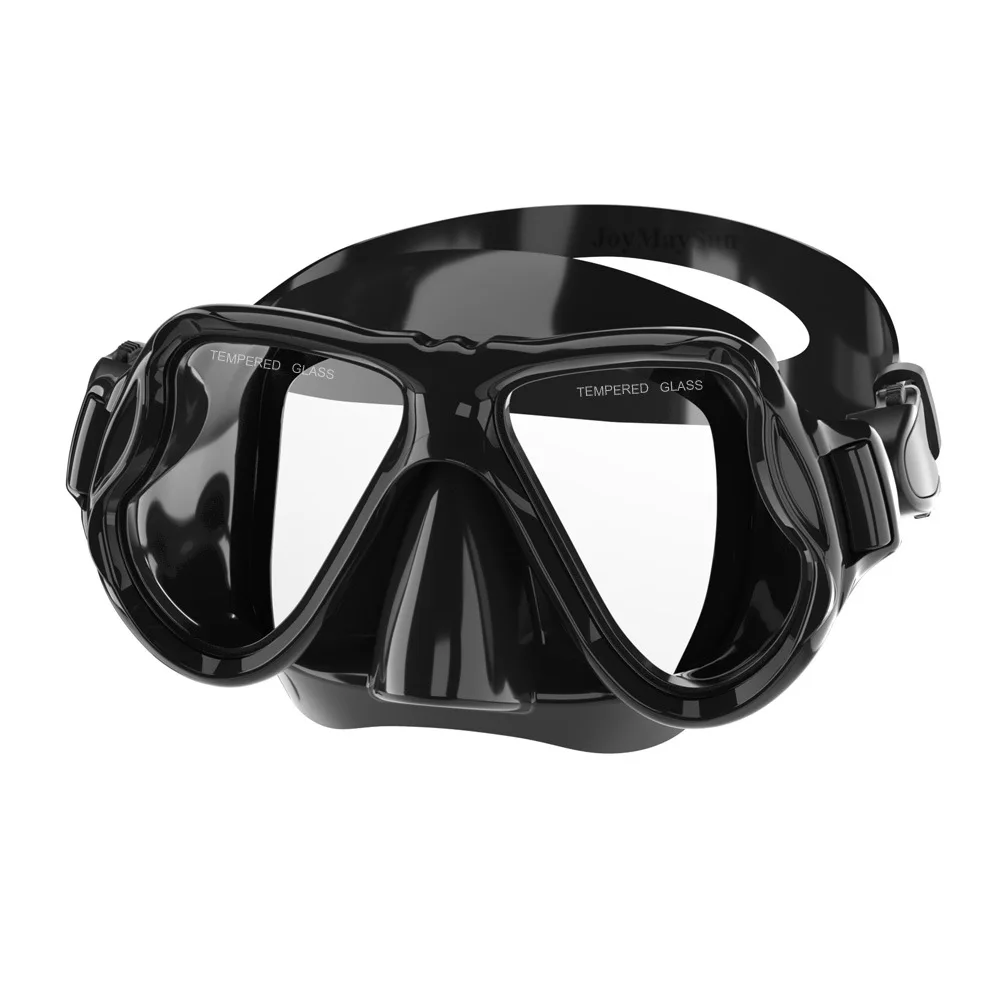 Free Diving Mask Nose Protection Waterproof And Leak-proof Integrated Half-face Tempered Glass Silicone Goggles Diving Goggles
