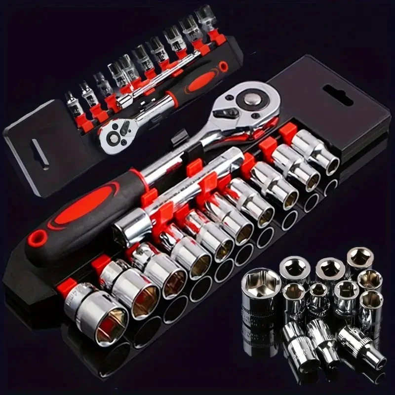 Conjunto de 12 Peças de Chaves de Soquete, Ferramentas de Reparação para Carro, Barco, Moto e Bicicleta, Ferramentas de Reparação Automotiva