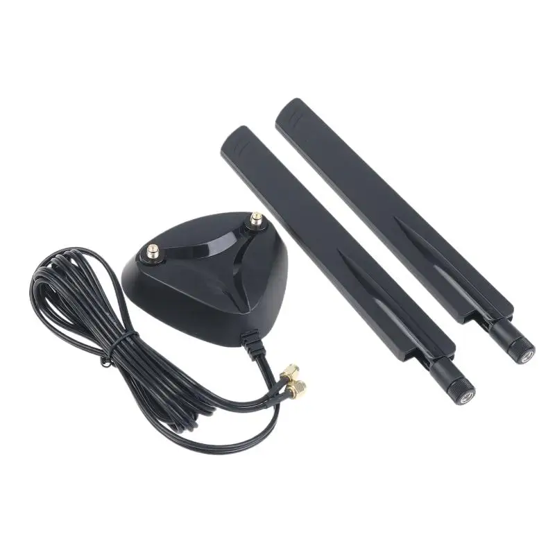 WiFi6 WiFi7 2.4G/5.8G/6G 밴드 외부 안테나 12dbi 블루투스 라우터 안테나 RP-SMA 블루투스 라우터 안테나