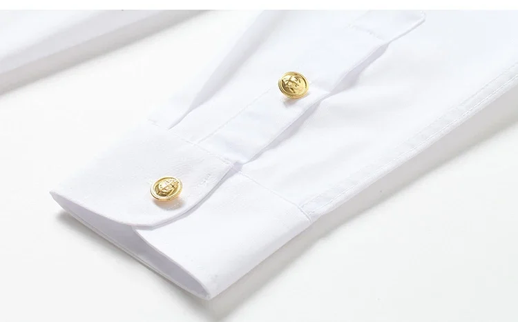 Mens navy military uniform yacht captain pilot shirt white airline pilot uniform