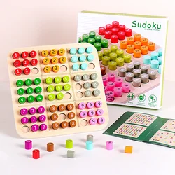 Children's Educational Wooden Sudoku & Chess Board Game Set (Colorful)