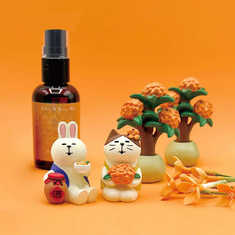 중추절 스타일 고양이 장식품 ZAKKA 문 케이크 장식 수지 데스크탑 장식품 INS 인형 공예 컬렉션