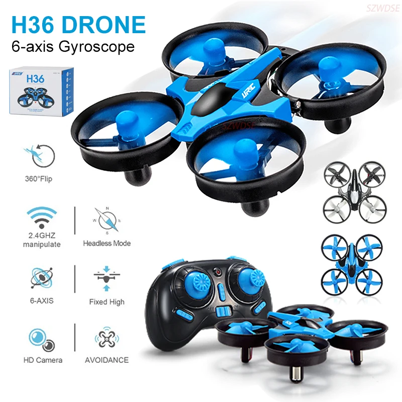 JJRC H36 Mini Drone RTF 4CH 2.4G 6-Axis Gyro-Headless Mode Indoor Outdoor Lightweight Durable Quadcopter Toy Kid