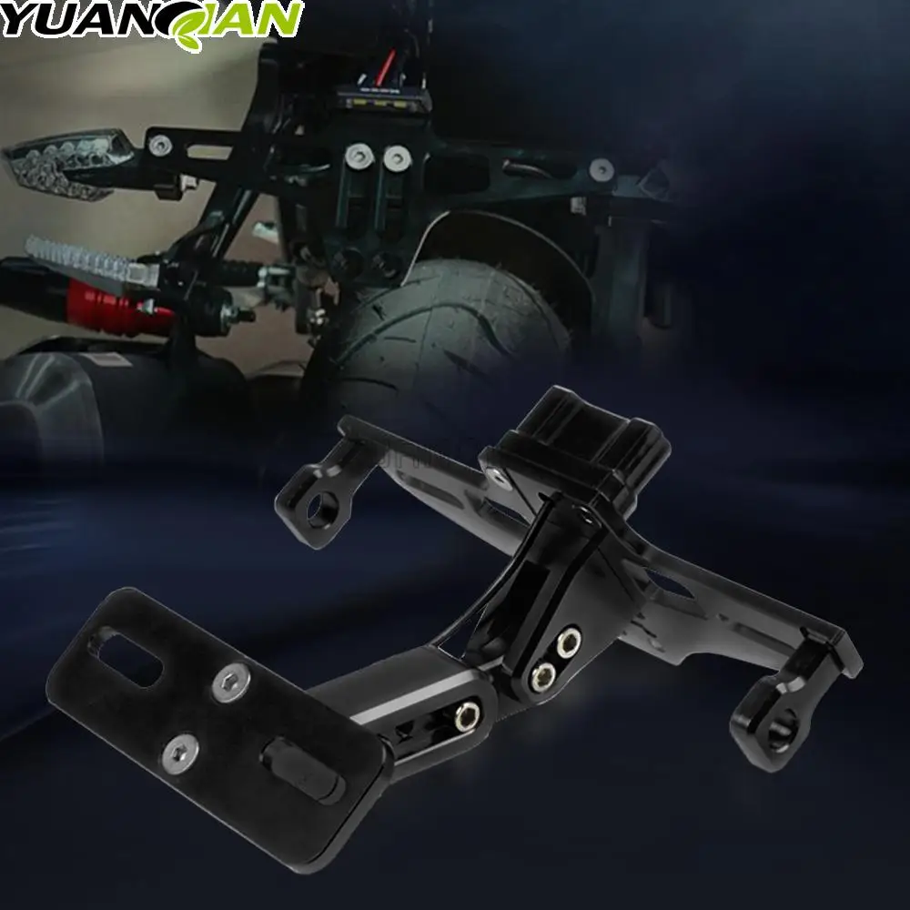 Алюминиевый держатель для заднего номерного знака мотоцикла со светодиодный