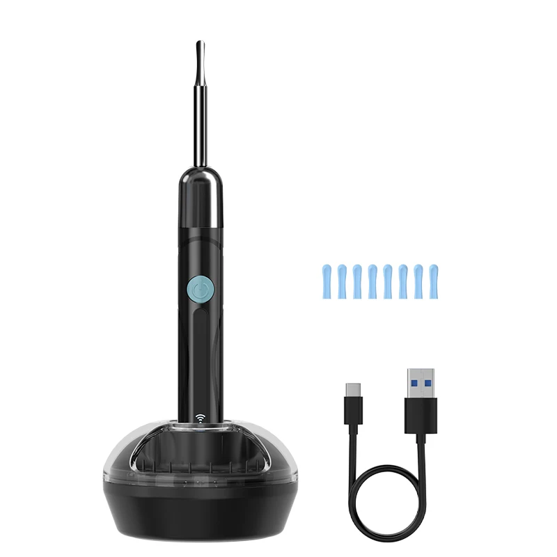 Black with Ear Case