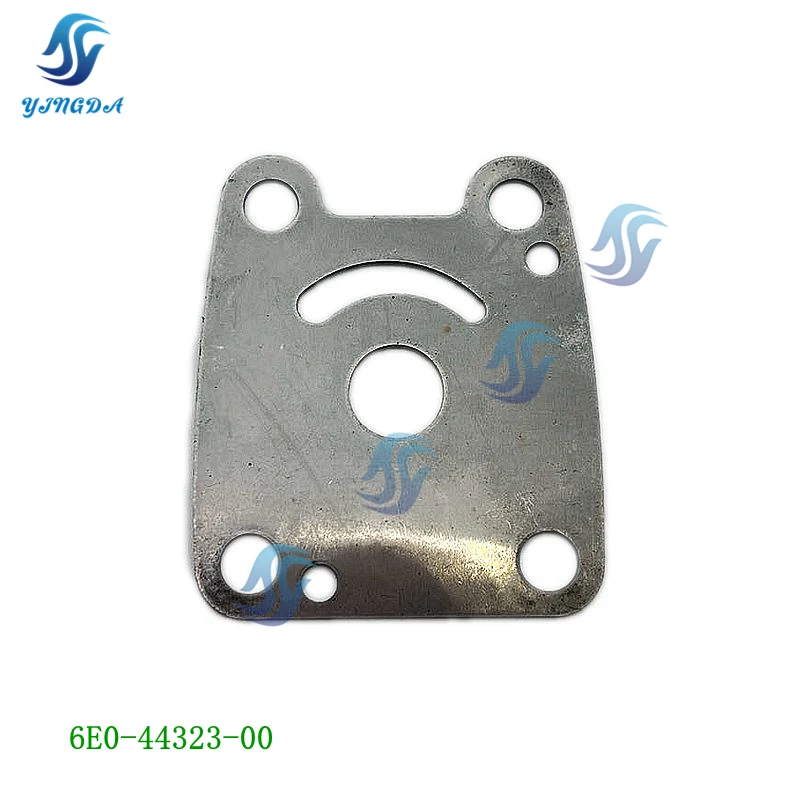 6E0-44323-00 Outboard Water Pump Impeller Guide Plate For Yamaha 2 4 Stroke 5HP 6HP DM guide oil level gage yamaha yh1 21411 19 0h