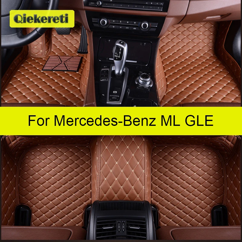 QIEKERETI Car Floor Mats For Mercedes Benz ML GLE W164 W166 V167 W167