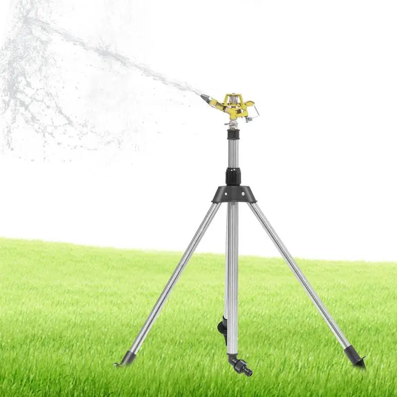 

Garden Watering Irrigation Sprinkler 360 Degree Irrigation Telescopic Support Tripod Sprinkler For Yard Large Area Gardens Lawn