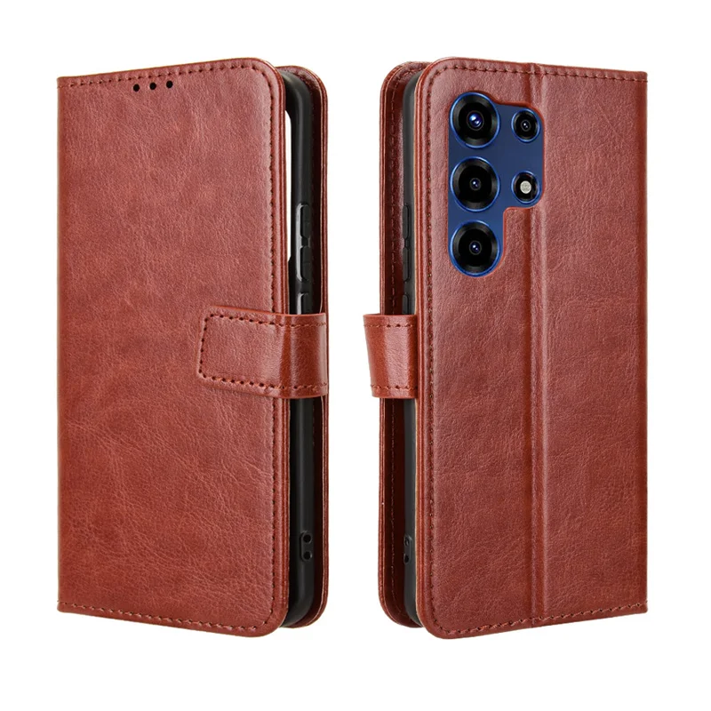 Luxurious Crazy Horse Leather PU Phone Case Skin in Ultra Design