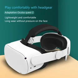 Enhanced Elite Adjustable Head Strap for Virtual Reality Headsets (WHITE)