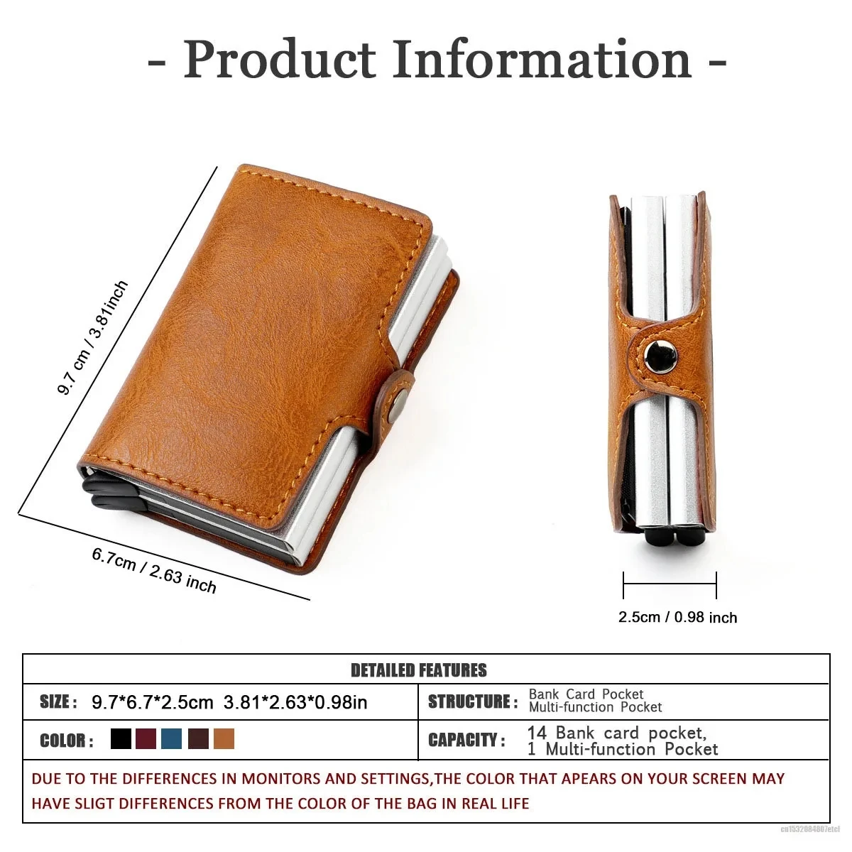 Wallet Card Holder Anti Rfid Blocking Protected Magic Wallet for Men ID Credit Card Holder Carbon Fiber Small Smart Wallets Case
