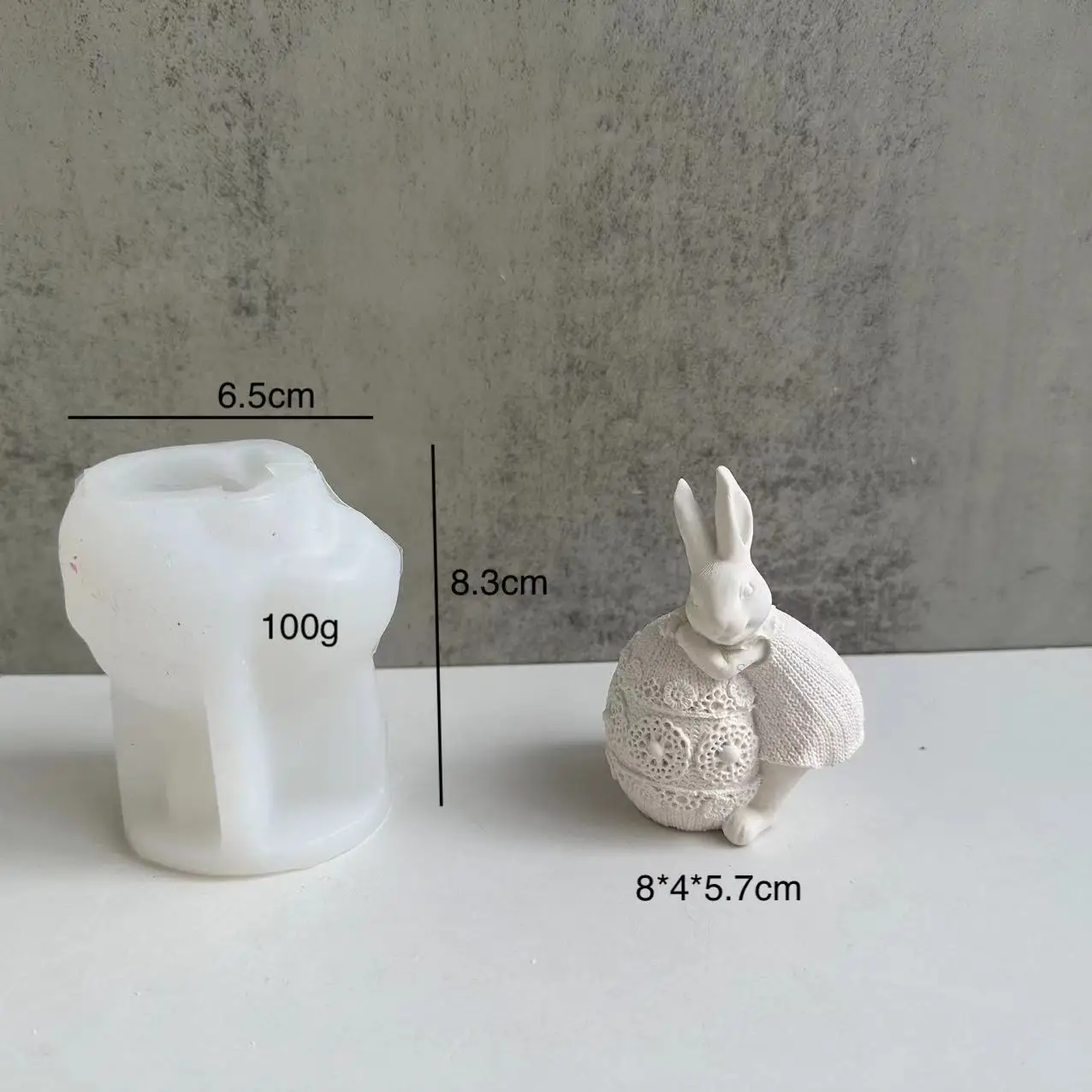 Moule à Bougie En Silicone 3D, Lapin D'œuf De Pâques, Tête De Lapin Sans Visage, Arôme, Savon, Plâtre, Résine, Fournitures De Fabrication De Bougies, Décoration De Maison