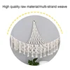 Triangle Hanging Mesh Storage Basket Boho Plush Toy Hammock Cotton Tassel Wall Net Bedroom Living Room 2