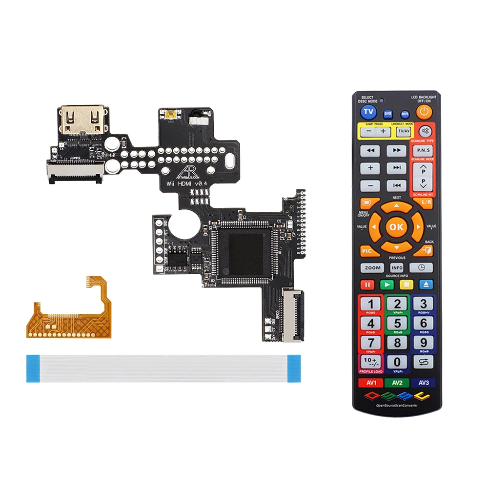 Hdmi Kit V0.4 Line Doubler Adapter Per Wii Game Console Hdmi Board