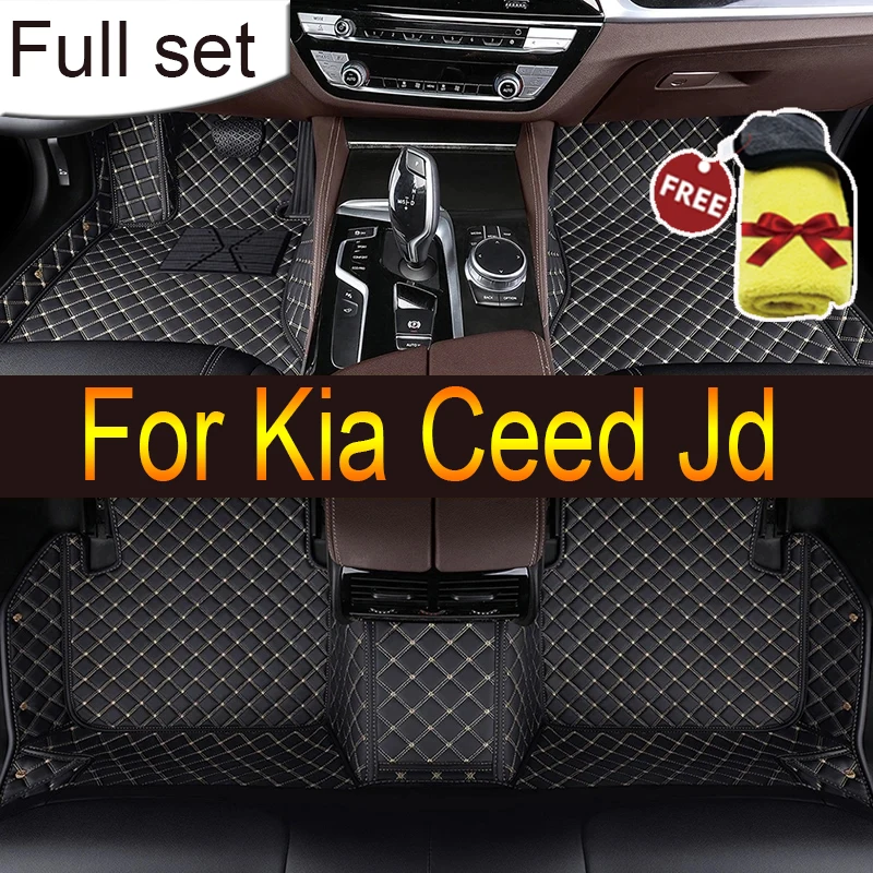 

Car Floor Mat For Kia Ceed Jd 2014 2015 2016 2017 2018 2019 2020 Man Non-Slip Luxury Woman Foot Pad Auto Interior Rugs Accessory