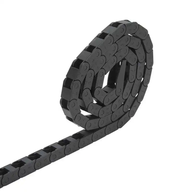 Plastic Cable Chain Cable Carrier Cable Chain 7x7 10x10/15/20/30/40mm Cable Drag Chain Wire Carrier With End Connectors for CNC Machines 550mm/1000mm Length