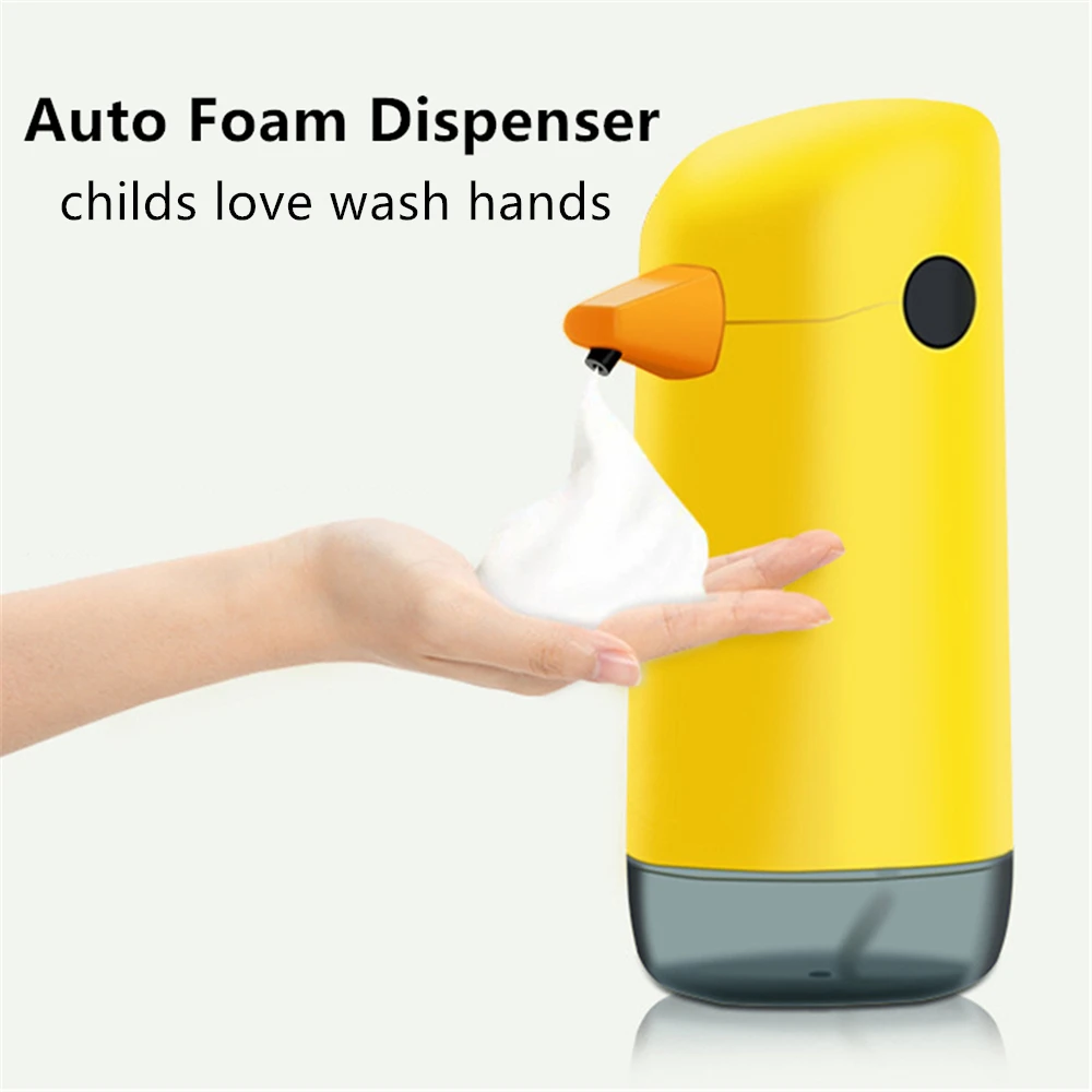 Automatic Foam Soap Dispenser for Kids Cute Duck Shape Liquid Soap Dispenser 220ml Bathroom Smart Touchless Hand Washing Machine 2