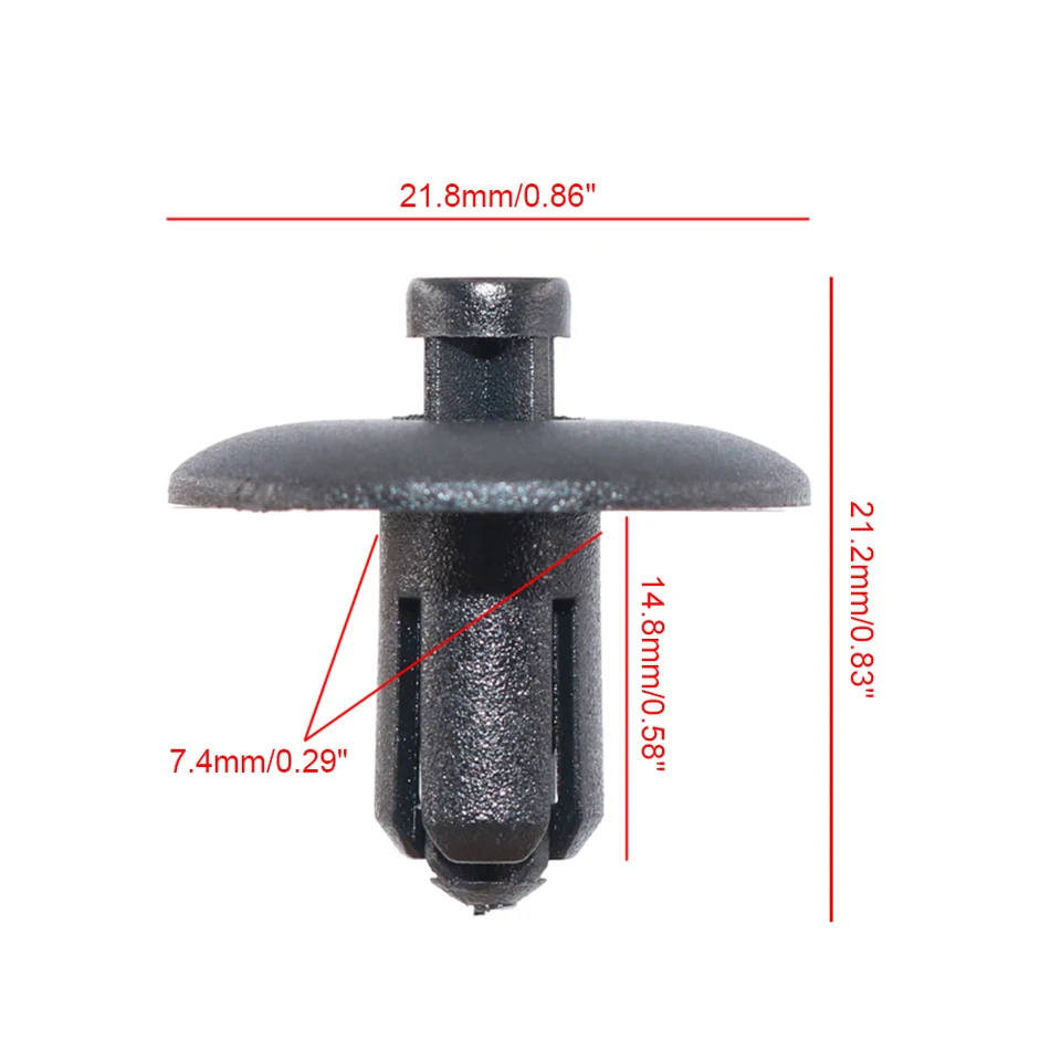 📦 10 Clips De Sujeción Para Protectores Bajos De Carrocería Ford | VVO | Color Rojo | Reemplazo OEM 1019377