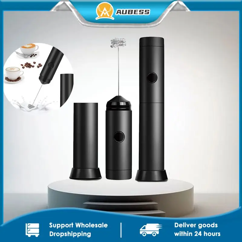 

Electric Milk Frother Multifunction Powerful Double Spring Eggbeater Household Milk Mixer Coffee Latte Cappuccino Kitchen Home
