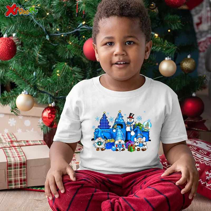 Merry Christmas T Shirt Family Matching Outfit Baby Rompers Pajamas Clothes Party Mommy and Son Clothes Christmas Clothing Kids