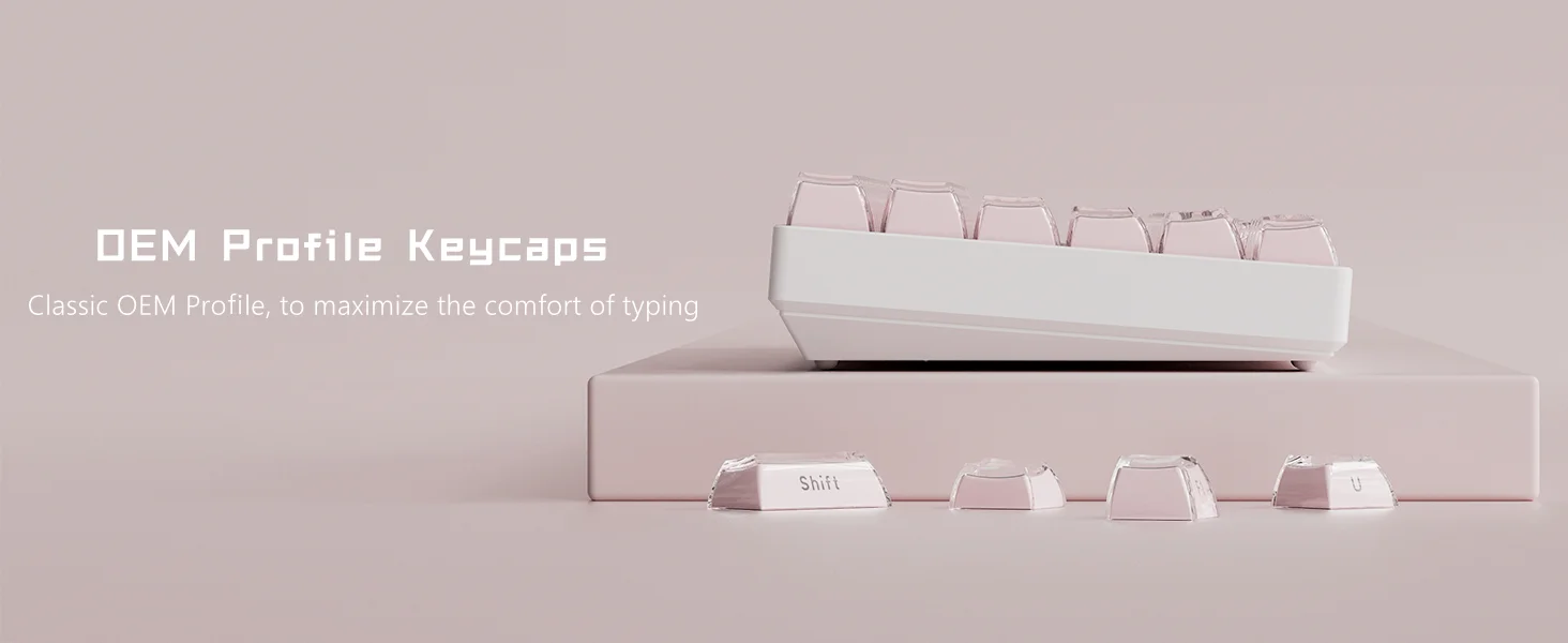 Geléia redonda Keycaps laterais para teclado mecânico,