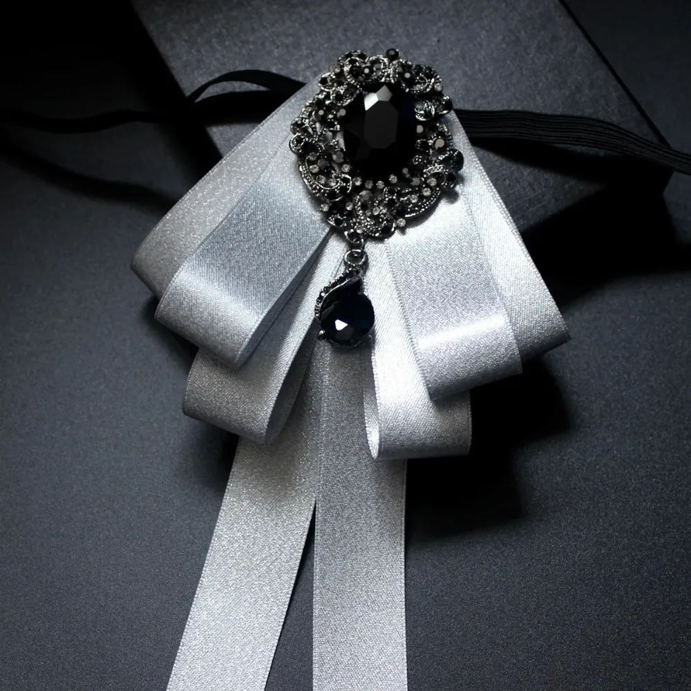 Мужской галстук-бабочка в британском стиле, черный галстук-бабочка в стиле ретро для свадьбы, банкета, костюма, рубашки, женский воротник с цветком