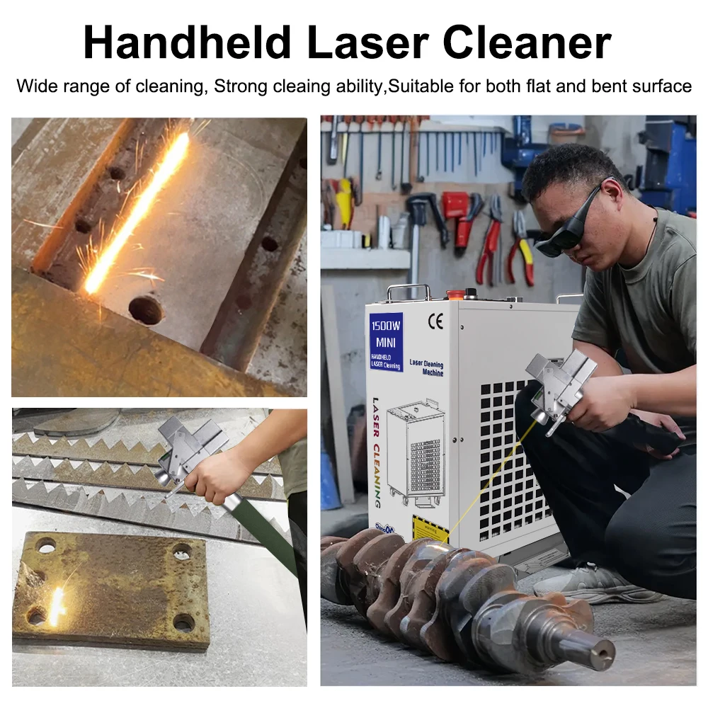 1500W Laser Cleaning Machine Rust Removal Cleaning Oil Paint for Metal Width 300MM Rust Removing Machine Laser Cleaner