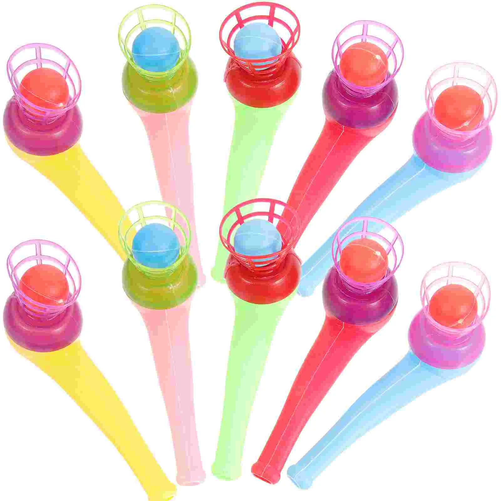 

Floating Blow Pipe Balls Game Funny Blowing Ball Toys Balance Whistles Childhood Party Favors