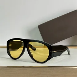 Oversized Women's Luxury Fashion Gradient Sunglasses with Big Retro Frame (YELLOW)