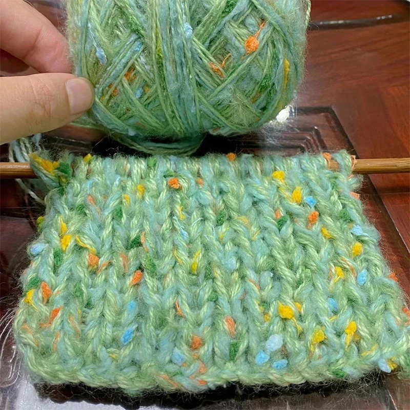 Dream Красочная искусственная пряжа, смешанная пряжа для вязания ручной работы, толстая нитка для вязания свитеров 50 г