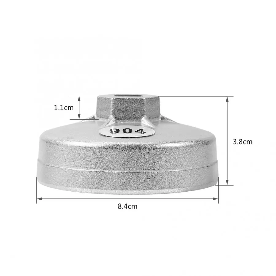 15 Flutes Oil Filter Cap Wrench Tool,Cuque Oil Filter Wrench Cap Housing Tool Remover 904 79mm Aluminum tool