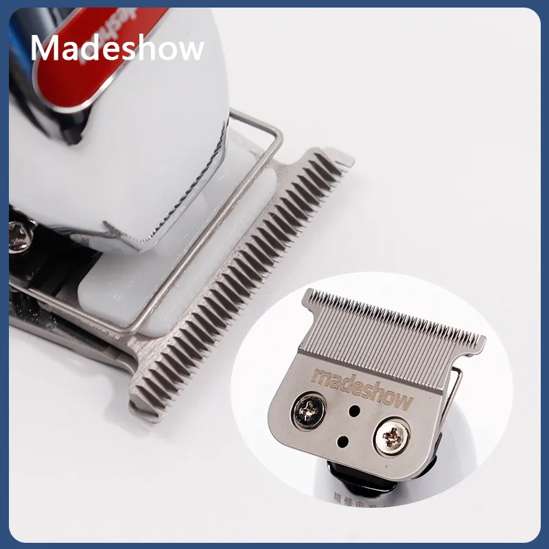 Madeshow 남성용 전문 헤어 클리퍼, 헤어 트리머 키트, 이발사 헤어 커팅 피니싱 머신, M6