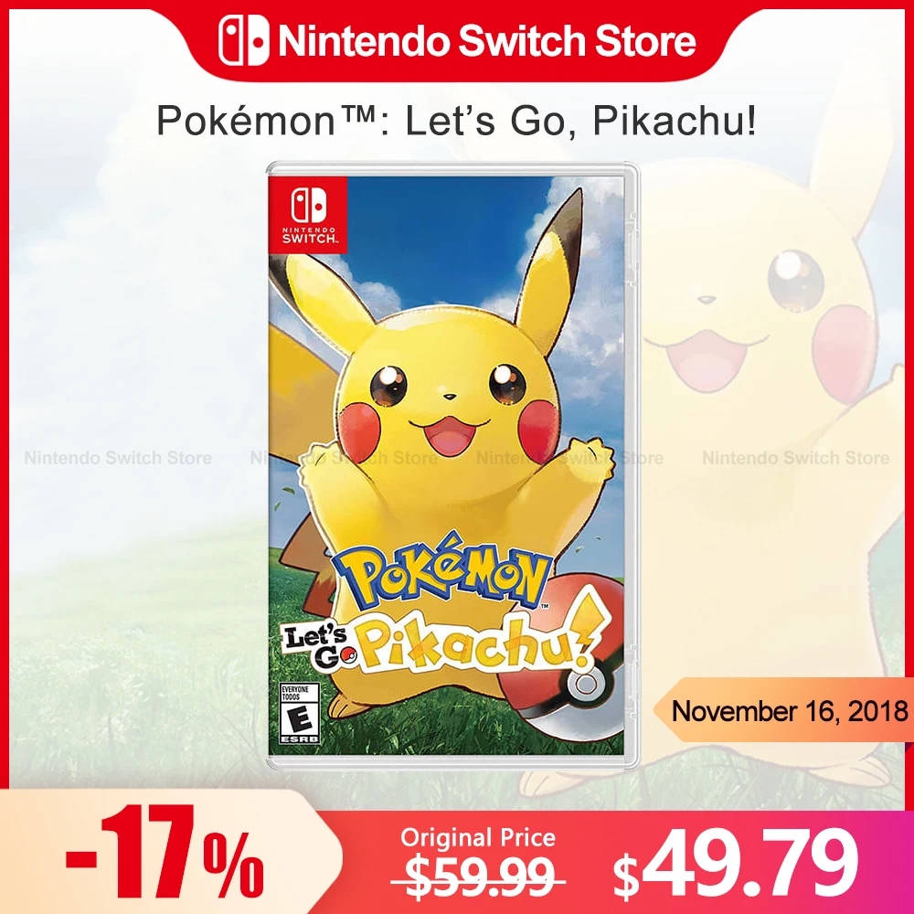 Pokemon Let'S Go Pikachu Nintendo Switch Offerte Di Gioco 100% Ufficiale Originale Gioco Fisico Card Rpg Genere Per Switch Oled Lite