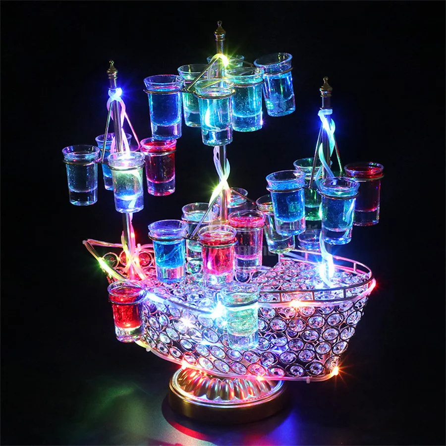 Disco Light Show LED Drinking Glasses - Multi-Color