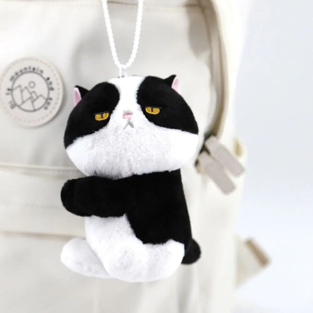 Lovely Soft Cartoon Clip Doll Stuffed Toys Animal Cat Pendant Keyring Cartoon Key Chain Birthday Gift
