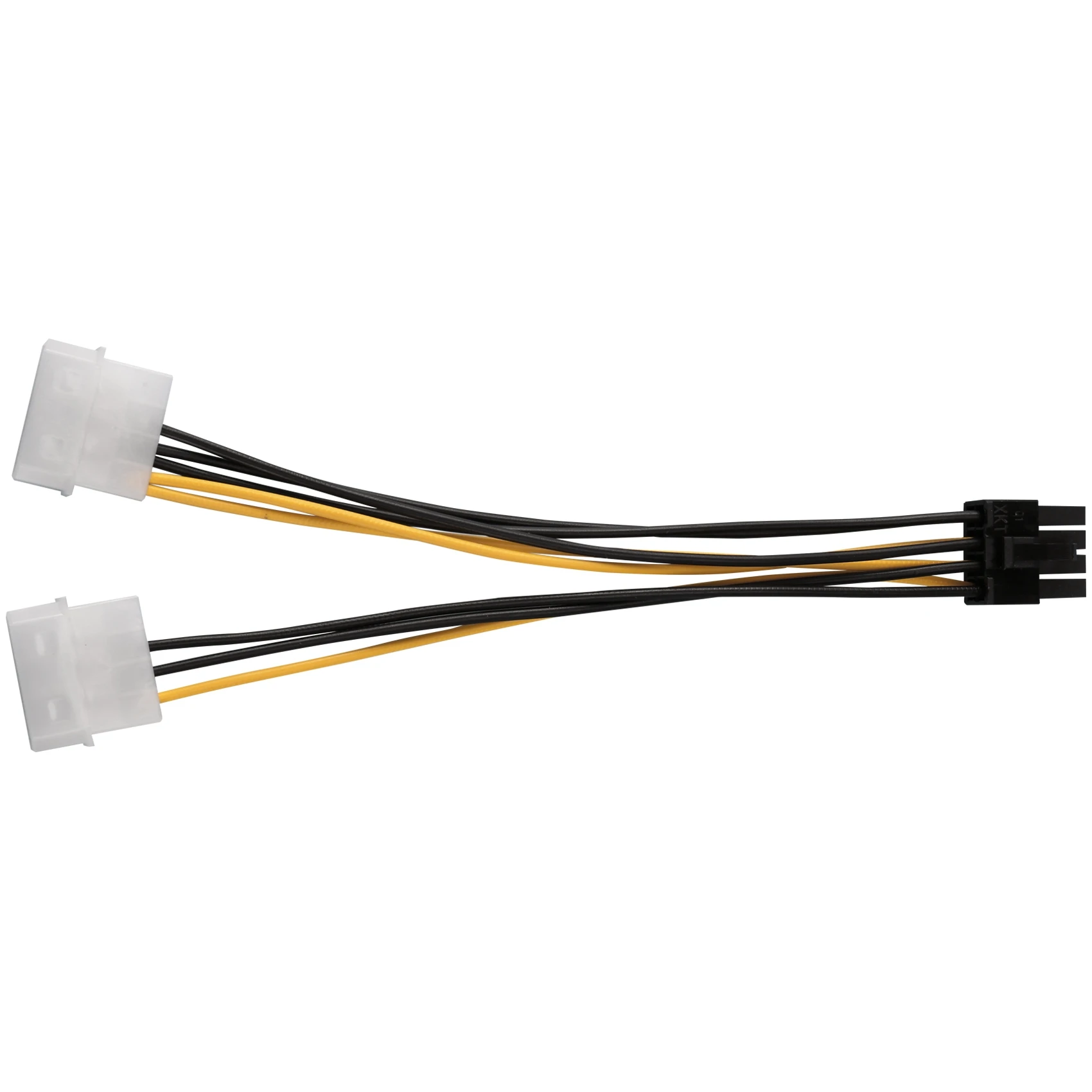 

10PCS 2 Molex 4 Pin to 8-Pin PCI Video Card Pci-E ATX PSU Power Converter Cable-Molex to Pcie 8 Pin Adapter